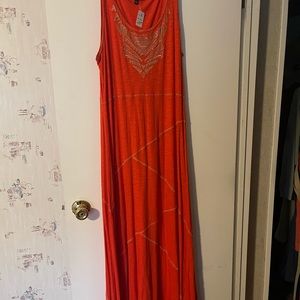 Beautiful Orange Maxi Dress!